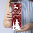 thumbnail image 3 of Personalized Christmas Skinny Tumbler - Unique Christmas Themed Tumbler - Santa Travel Cup - Holiday Christmas Gifts for Friends, Women, Men - Custom Name 20oz Stainless Steel Tumbler, 3 of 7
