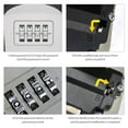 thumbnail image 6 of Key Safe Box 4 Digit Code Lock-Storage Key Box Outdoor Wall Mounted Security Password Key Box, 6 of 6