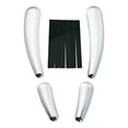 thumbnail image 4 of Chrome 4PCS Curved Swingarm Frame Insert Set Compatible with Harley Softail Models 2008-2017, 4 of 4