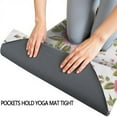 thumbnail image 3 of Pioneer Flower Floral Print Pattern Hot Yoga Mat Towel Non Slip for Hot Yoga - Quick-Drying Yoga Mat Cover with 4 Corner Pockets with Travel Bag - Hot Yoga Towel Non Slip 74"x26", 3 of 6