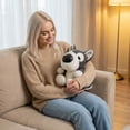 thumbnail image 6 of Large Head Puppy Plush Toy, Cute Big Eyed Dog Stuffed Animal, Soft Companion Doll for Relaxation, Decorative Pet Plushie, Home Office Sofa Decoration Ornament, 6 of 6