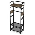 thumbnail image 2 of Yardi Yarda Freestanding Closet Organizer, Small Entryway Coat Garments Rack, Black, 2 of 3