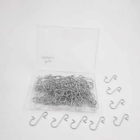 120 Pack Christmas Ornament Hooks, Xmas Ornament Hangers Metal Wire Hooks S-Shaped for Christmas Tree Party Balls Decoration (Silver)