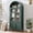 Green, variant on 71" Tall Arched Display Cabinet, 5-Tier Bookshelf Modern Farmhouse Arched Bookcase with Glass Doors and Shelves, Wooden Pantry Storage Cabinet for Living Room, Office and Kitchen, Blue