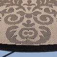 thumbnail image 2 of Safavieh Courtyard Jessie Damask Indoor/Outdoor Area Rug, Sand/Black, 6'7" x 6'7" Round, 2 of 6