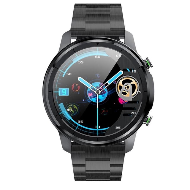 Reloj Para Hombre Smart Watch Lemfo Lf26 Full Touch Hd Metal Negro Fralugio Lujo