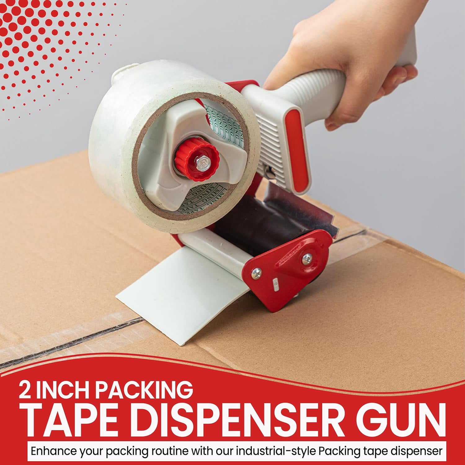 Tape Gun 2 Inch Packing Tape Dispenser Gun | xwide Shipping Tape Dispenser Gun is Heavy Duty Tape Gun and Effective Loading Tape Dispenser (Tape Dispenser Gun Pack -1)