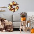thumbnail image 2 of Hadanceo Fall Wreath,Artificial Grass Fern Autumn Wreath,Large Thanksgiving Harvest Decoration for Outdoor Front Door Farmhouse Home Decor, 2 of 9