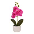 thumbnail image 2 of kladzum Fake Flowers Faux Phalaenopsis Orchid Realistic Flower Arrangement Artificial Potted Decor Wedding Photography Prop Flowers, Fake Plants Flower Bouquet, 2 of 9