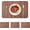 Coffee, variant on Red Placemats Set of 4, Heat Resistant Washable Wipeable Square Vinyl Place Mats Indoor/Otudoor, Wood Grain Table for Dining Patio Kitchen Decor, 11.8\u201d x 17.7\u201d -