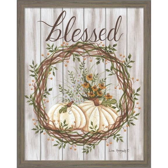Great Art Now Blessed by Lisa Kennedy, Framed Wall Art, 13W x 16.5H
