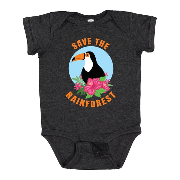 Inktastic Save the Rainforest Toucan Illustration Boys or Girls Baby Bodysuit