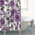 thumbnail image 4 of Waterproof Beautiful Colorful Floral Shower Curtain 72x72 Inch Boho Style Polyester Unique Shower Curtain for Bathroom Hotel Home Decor with 12 Plastic Hooks, 4 of 5