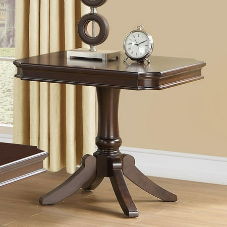 Trent Home Chorus Glass Top Cocktail Table in Black