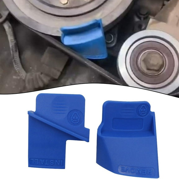 2Pc Stretch Belt Remover & Installer Tool Car Ribbed Drive Belt Removal Aid Tool