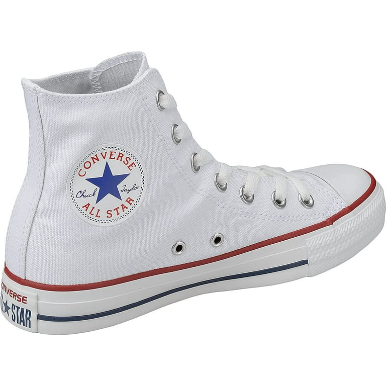 Converse Taylor All Star Canvas Hi Top Unisex Sneakers - White 6M/8W - Walmart.com