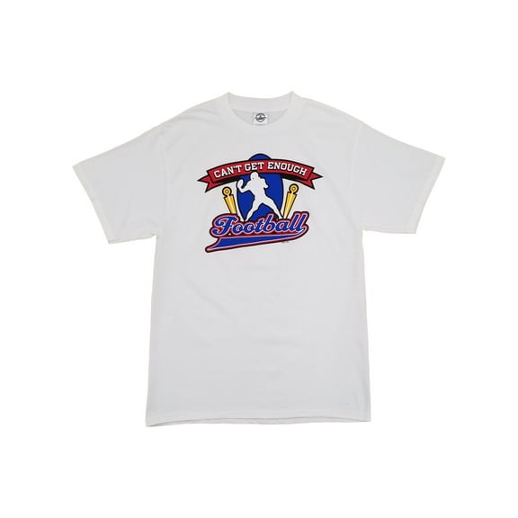 Split Tee Mens White I Cant Get Enough Football Short Sleeve T-Shirt X-Large
