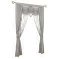 thumbnail image 4 of Ultra Glam Beaded Sparkly Sheer Window in a Bag Curtain Set - Gray, 4 of 4