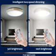 thumbnail image 2 of 1pc LED Solar Indoor Balcon Ceiling Light IP65 Waterproof Outdoor Powerful Garden Decoration For Home Porch Smart Lamp Fixture, 2 of 4