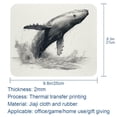 thumbnail image 5 of Whale Gaming Mouse Pad, Desk Mat, Square 8.3x9.8 Inch Non-Slip Rubber Bottom Printed for Office and Gaming, 5 of 6