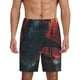 thumbnail image 1 of Balery Red Moon Shark Sailboat Pantalones cortos de pijama de punto de algodón para hombre con cinturilla y bolsillos-3X-Large, 1 of 6