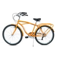 thumbnail image 3 of 26" Bike for Mens Adults Cruiser Bike Shimano 7 Speed Steel Frame City Commuter Bicycle with Dual Brakes, Orange, 3 of 11