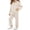 White, variant on Cethrio Girls Knitted Outfit Sets, Fall 2 Piece Long Sleeve Casual Girls' Clothing Sets Pink Size 6