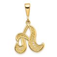 thumbnail image 1 of Diamond2Deal 14K Pendentif Initiale Lettre A en Or Jaune Script Filigrane pour Femmes (L - 0.75 Pouces, W - 0.7 Pouces), 1 of 6