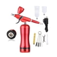 thumbnail image 1 of Cordless Airbrush Compressor Kit High PSI Dual Action Spray For Art Model Body Paint Artist Makeup Nail Tattoos Cake Tools ,Unique Blowing, 1 of 7