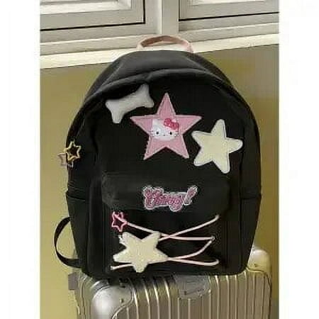 New Kawaii Hello Kitty Y2K Backpacks Strap Backpack Abi Large Capacity Schoolbag Mochila Infantil Escolar Student Girls