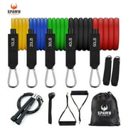 Spawn Fitness Resistance Bands Exercise with Handles for Workout Band Set of 11