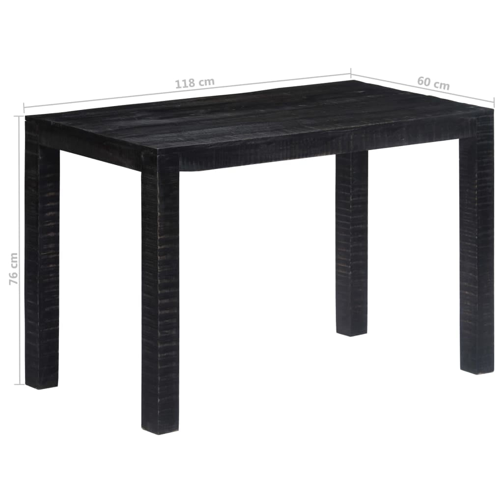 Kepooman Wood Dining Table for Kitchen, Black Kepooman Wood Dining Table for Kitchen, Black