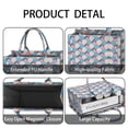 thumbnail image 4 of Large Capacity Tote Bag,Blue Red Checkered Pattern Handbag Fashion Luxury Tote Bag,15.7"x13"x 5.1" Inches,Laptop Compatible, 4 of 6
