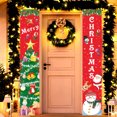 thumbnail image 4 of Banners navideños para puerta, decoración navideña para el porche delantero, patio, pared, decoración navideña colgante para el hogar, casa de campo, patio, fiesta, 4 of 7