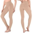 thumbnail image 3 of Brondbend High Waisted Leggings Yoga Pants for Women Solid Color Elastic Waist Belly Control Athletic Jogger Fall Winter Slim Trendy Workout Tights in Versatile Sizes and Colors, 3 of 4