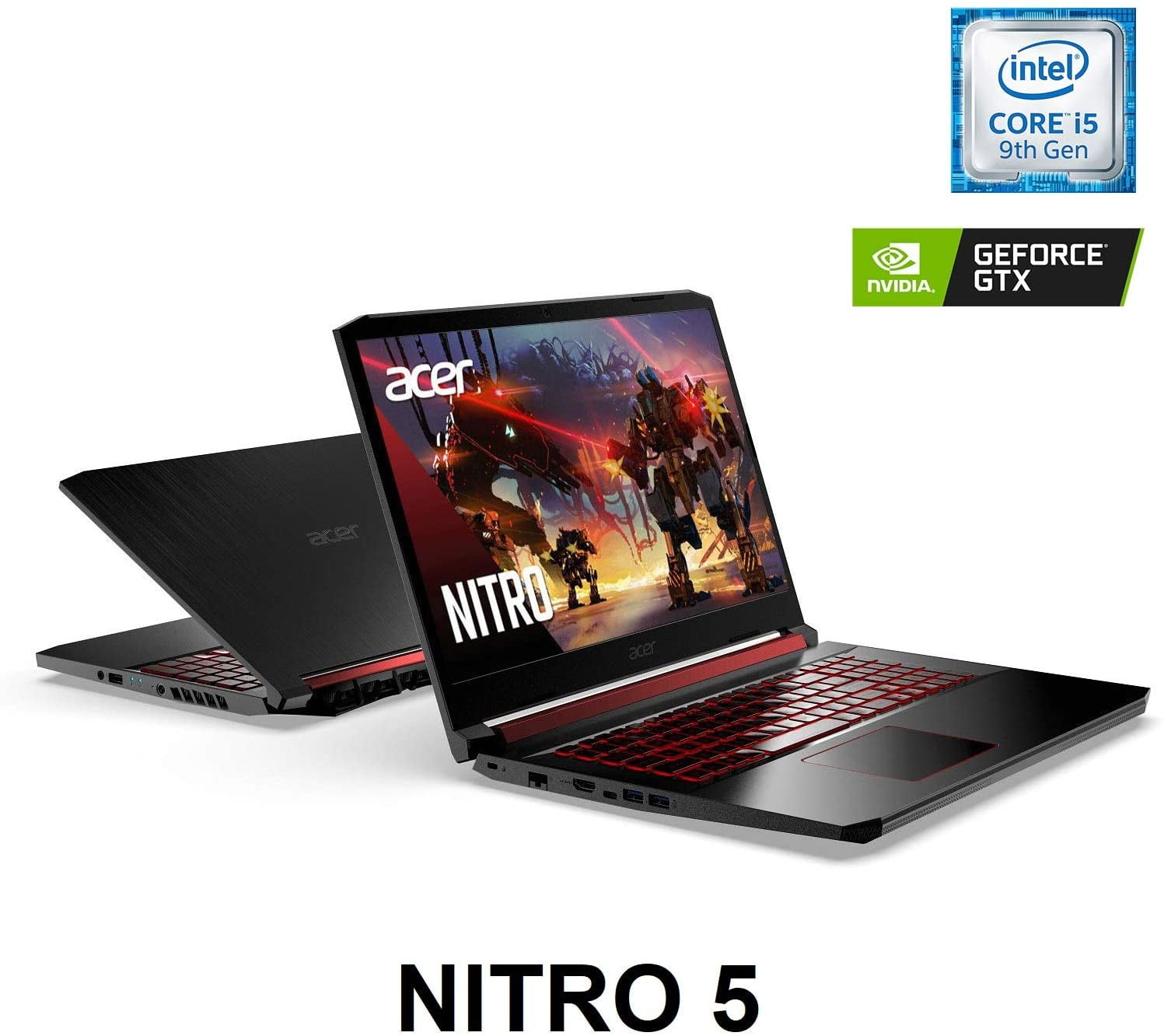 Acer Nitro 5 Gaming Laptop, 9th Gen Intel Core i5-9300H, NVIDIA GeForce