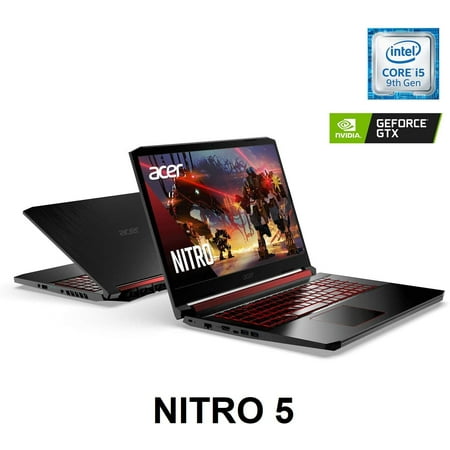 Acer Nitro 5 AN515-54-5812 - Core i5 9300H / 2.4 GHz - Win 10 Home 64-bit - 8GB RAM - 256 GB SSD NVMe - 15.6" IPS 1920 x 1080 (Full HD) - GF GTX 1650 - Bluetooth, Wi-Fi - obsidian black - kbd: US Intl