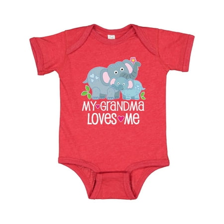 

Inktastic My Grandma Loves Me Baby Outfit Gift Baby Boy or Baby Girl Bodysuit
