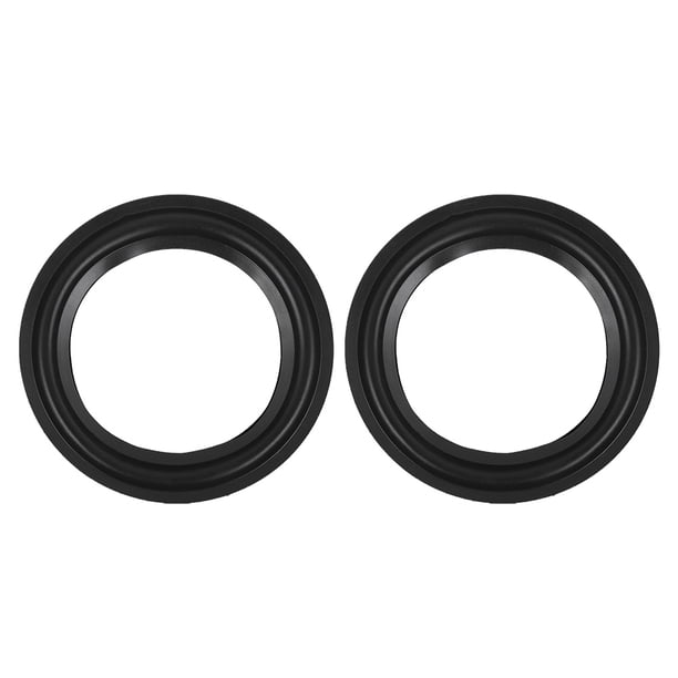 Kafuty 2 piezas de 5 pulgadas / 4 pulgadas, bordes de goma de cuerno de repuesto, pieza de reparación de woofer, reparación de bordes de altavoz, reparación de borde de espuma de subwoofer, reemplazo EOTVIA No