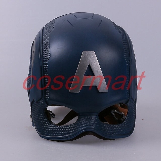 Casco de Cosplay superhéroe Capitán América casco Steven Rogers máscara PVC hombre adulto disfraces de Halloween fiesta Propcasco Deng Xun unisex