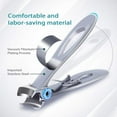 thumbnail image 5 of Alaparte Heavy-Duty Nail Clippers - Designed for Thick and Gray Toenails with Large Opening for Easy Trimming - Stainless Steel, 5 of 5
