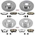 thumbnail image 3 of PowerStop Front and Rear Z26 Street Warrior Carbon-Fiber Ceramic Brake Pad and Drilled and Slotted Rotor Kit Fits: HONDA Select Models K5389-26, 3 of 9