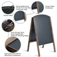 thumbnail image 7 of Costway 31.5'' Wood A-Frame Chalkboard Menu Sign Board Sidewalk Wedding Signage, 7 of 7