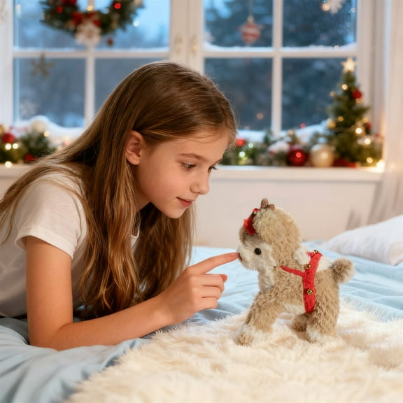 Christmas Gift Rudolph the Red - Nosed Reindeer - Stuffed Animal Plush Toy 7.8 inches