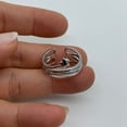 thumbnail image 2 of SS DESIGNS Multi Layer Star Ring Weaved Layered Chunky Silver Ring,Mothers Day Gift For Her, 2 of 9