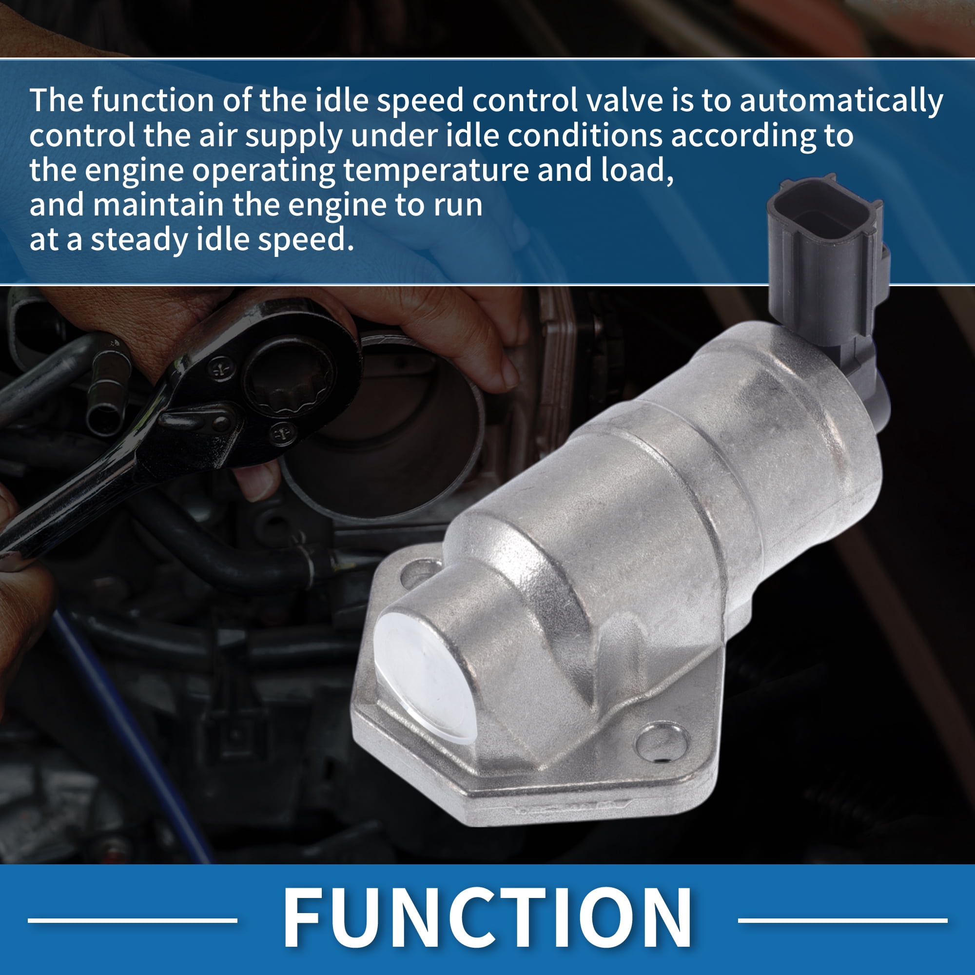 Unique Bargains Car Idle Air Control Valve for Ford Focus 2003-2007 Replace No.LF0120660 IACV Idle Motor Idle Air Control Valve for Stable Engine Operation