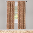 thumbnail image 3 of Ambesonne Ethnic Curtains, Mexican Heritage Motifs, Pair of 28"x84", Multicolor, 3 of 5