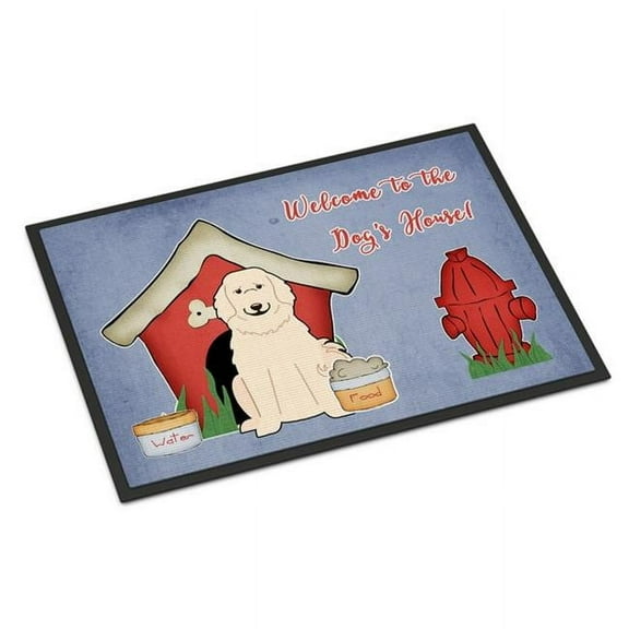 Carolines Treasures BB2837MAT Dog House Collection Great Pyrenese Indoor or Outdoor Mat, 18 x 0.25 x 27 in.