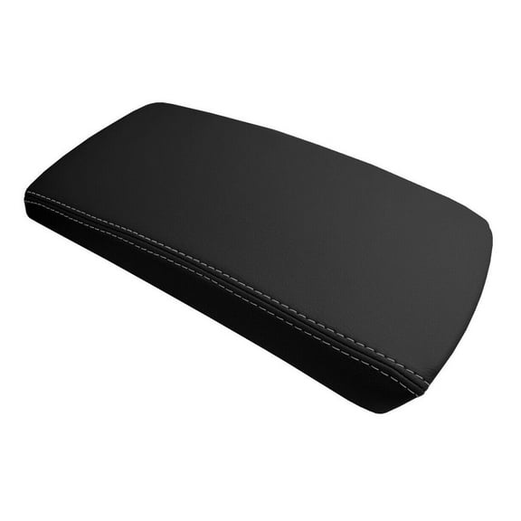 Geelife Console Lid Armrest Cover Leather for Nissan Altima 2007-2012 Gray Stitch