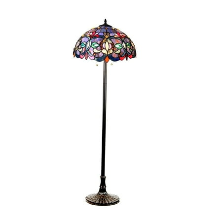 - Chloe Tiffany Style Victorian Design 2-light Dark Antique Bronze Floor Lamp
